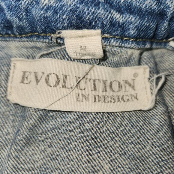 Boys Distressed Denim Jacket Size M - Picture 6 of 7